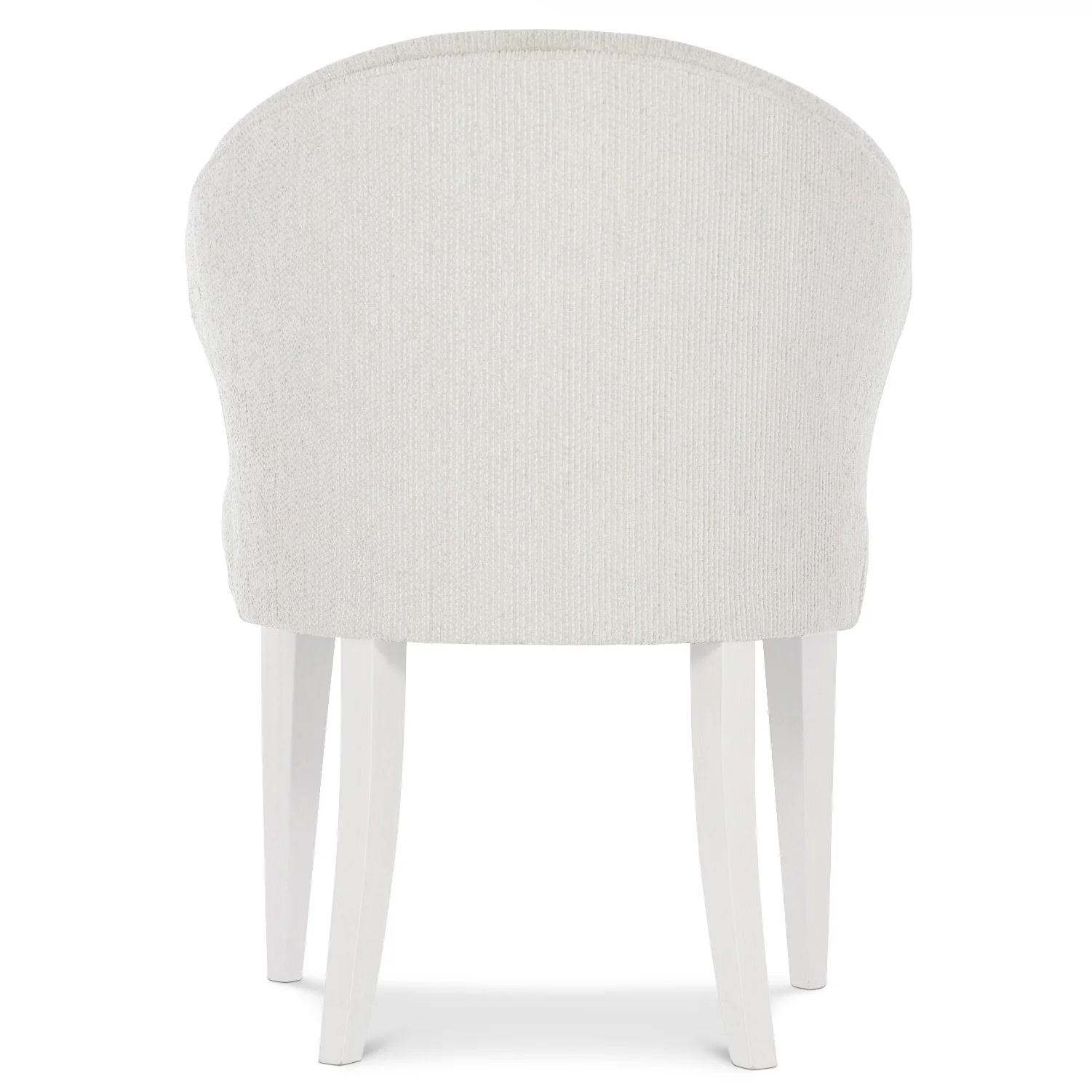 Bernhardt Silhouette Collection White Upholstered Dining Armchair - Image 5