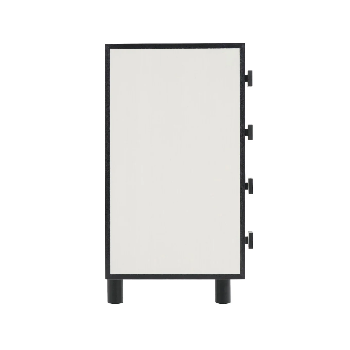 Bernhardt Silhouette Collection Eight Drawer Dresser ~ Onyx and Eggshell Two Tone Finish - Image 4