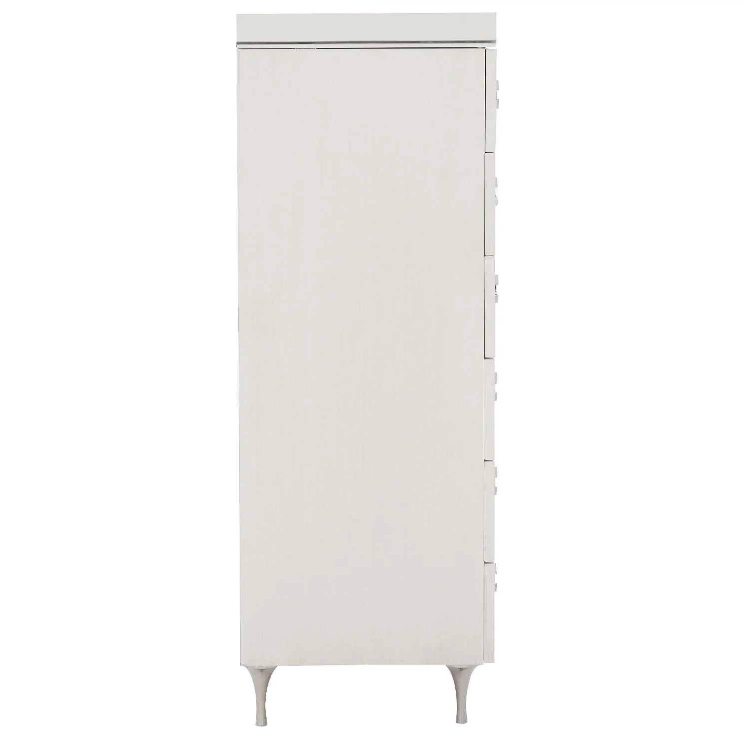 Bernhardt Silhouette Collection Six Drawer Tall Dresser ~ Onyx and Eggshell Two Tone Finish - Image 6