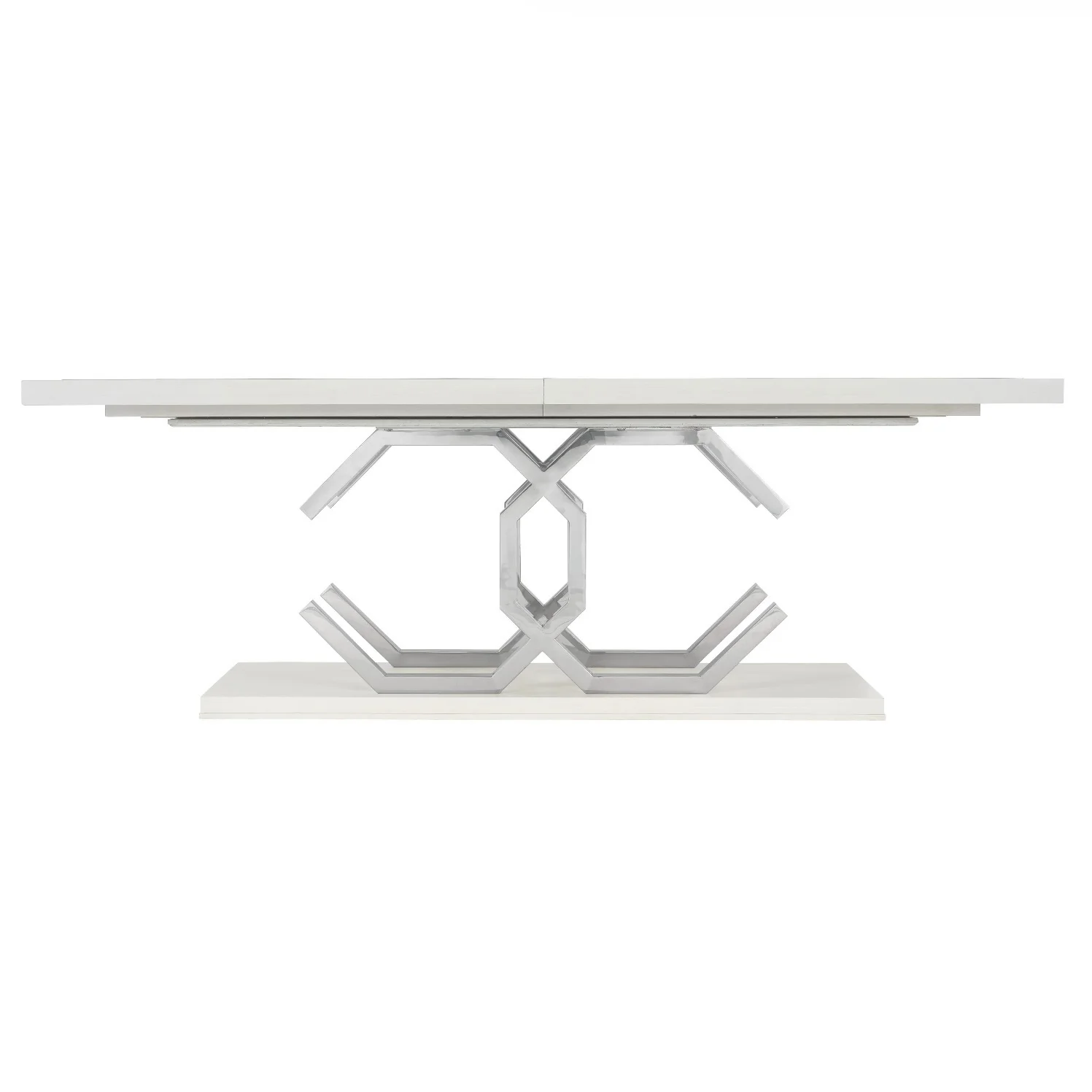 Bernhardt Silhouette Collection Rectangular Dining Table With Sculptural Steel Base - Image 5