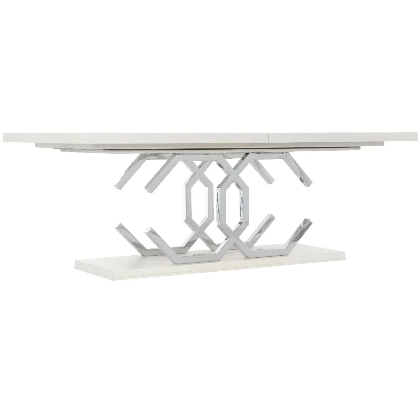 Bernhardt Silhouette Collection Rectangular Dining Table With Sculptural Steel Base - Image 6