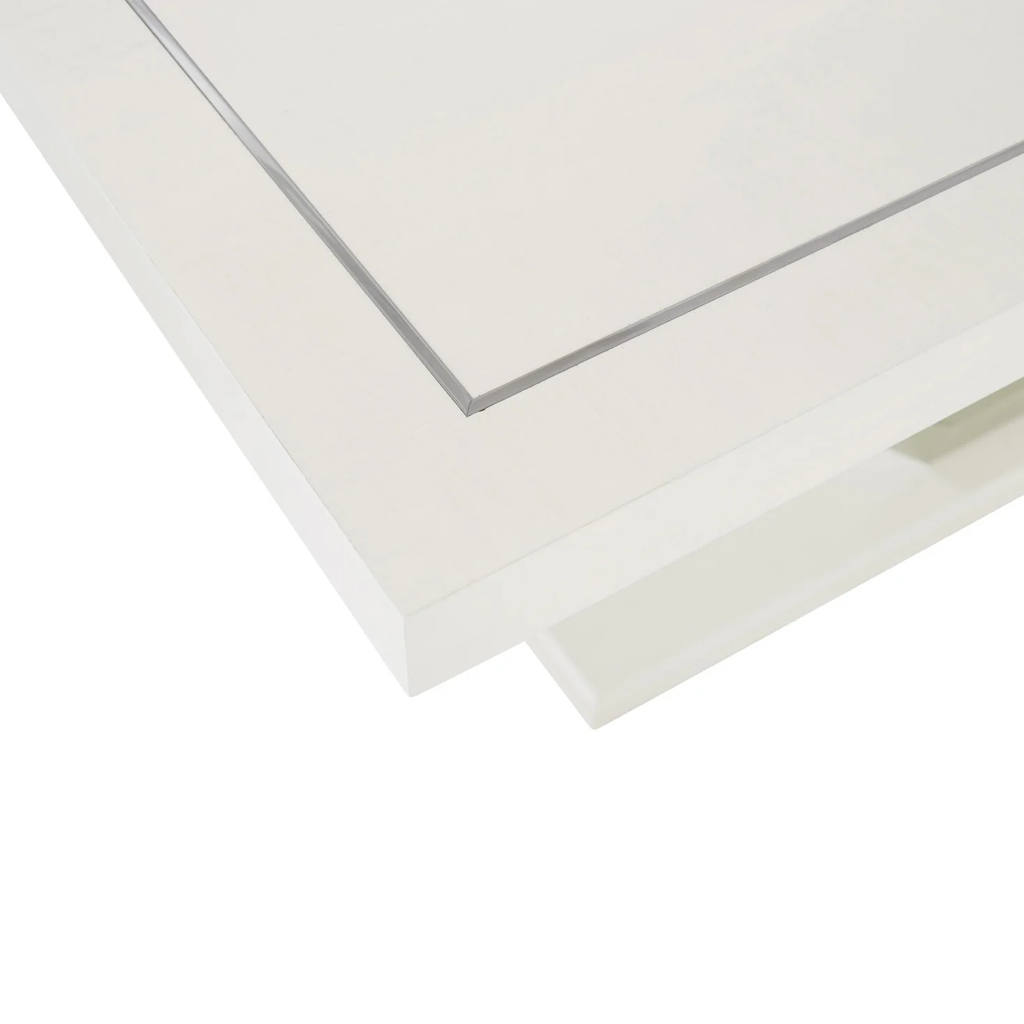 Bernhardt Silhouette Collection Rectangular Dining Table With Sculptural Steel Base - Image 9