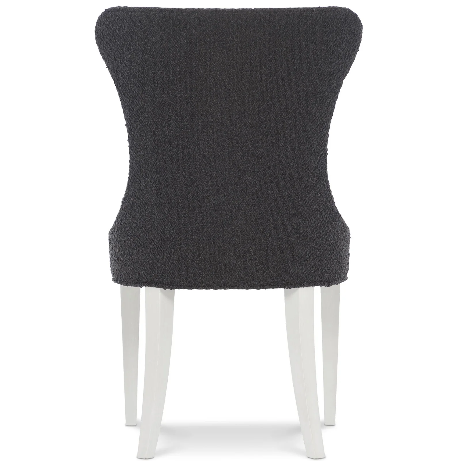 Bernhardt Silhouette Collection Tufted Side Dining Chair ~ Dark Boucle Upholstery - Image 6