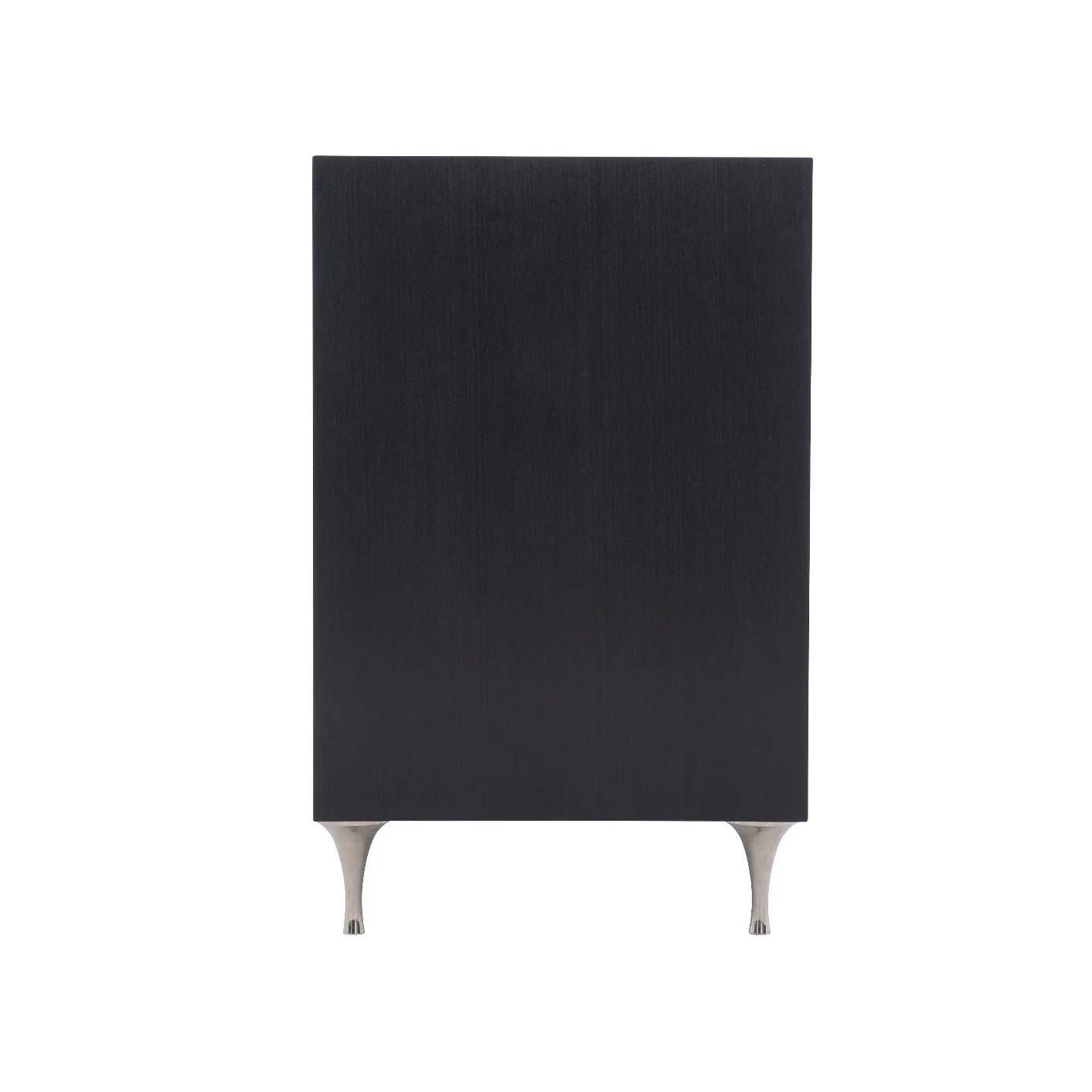 Bernhardt Silhouette Collection Two Drawer Nightstand ~ Onyx and Eggshell Two Tone Finish - Image 4