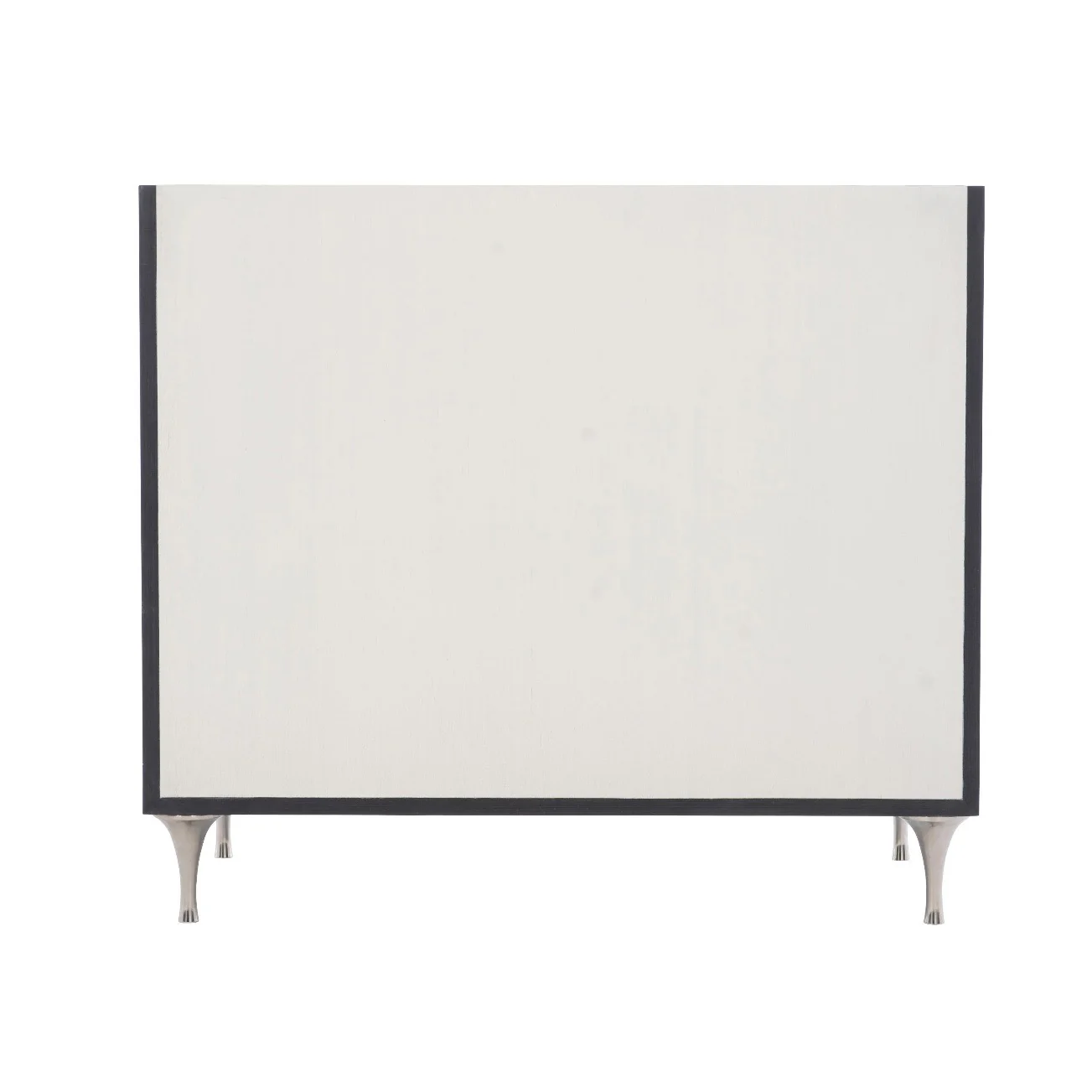 Bernhardt Silhouette Collection Two Drawer Nightstand ~ Onyx and Eggshell Two Tone Finish - Image 5