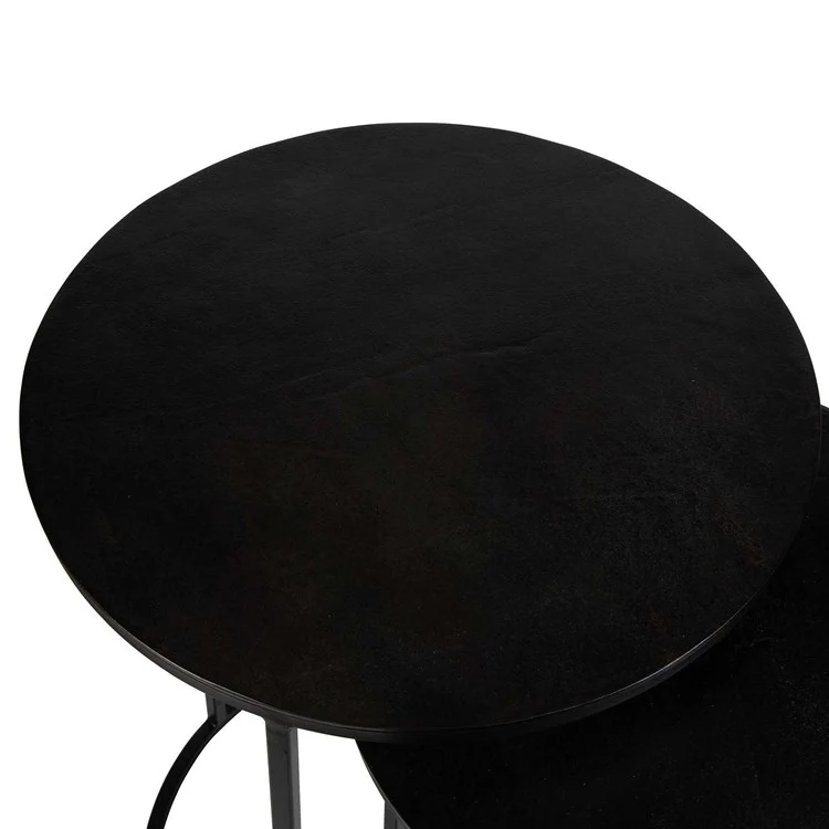 Casa Bella Living Set Of Three Iron Nesting Tables - Image 6