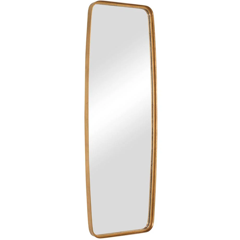 Casa Bella Living Tall Gold Leaf Mirror With Rounded Corners - Image 6