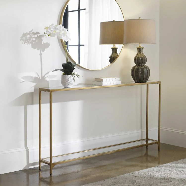 Casa Bella Living Modern Iron Console Table - Image 3