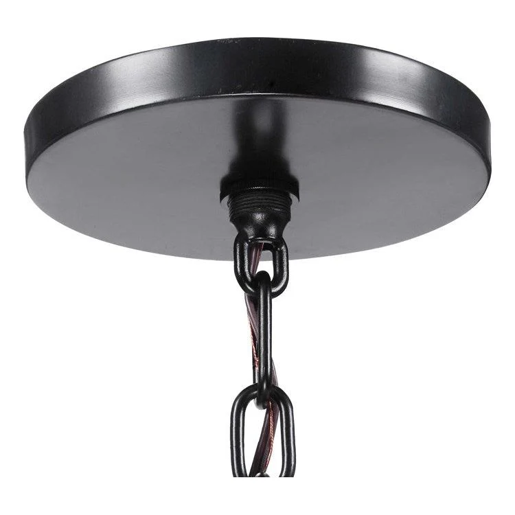 Uttermost Woodall Oatmeal Linen Shade with Curved Wood 6 Light Chandelier - Image 8