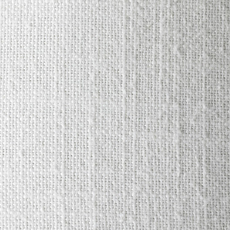 Uttermost Tilda Creamy White & Oatmeal Linen Set of 2 Round Ottomans - Image 4