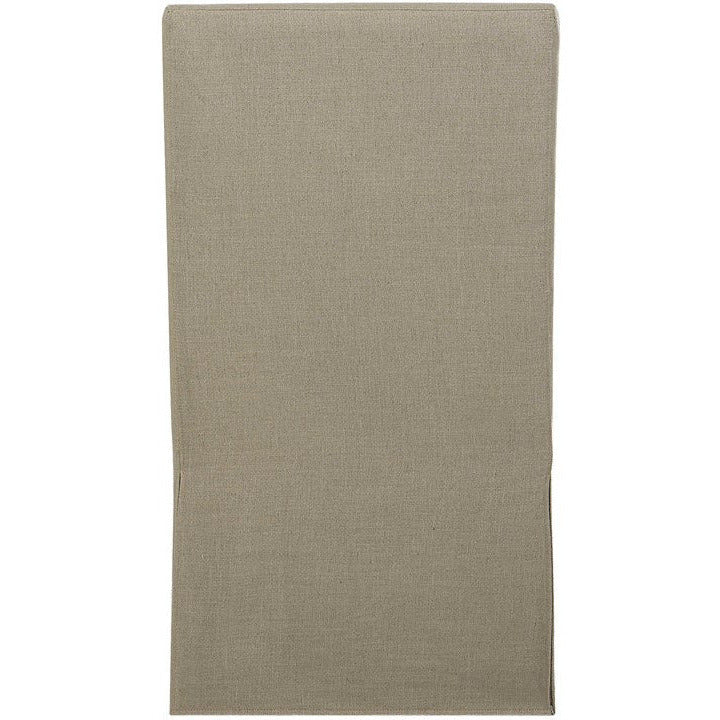 Uttermost Coley Tan Linen Performance Fabric Slipcovered Armless Chair With Pillow - Image 5