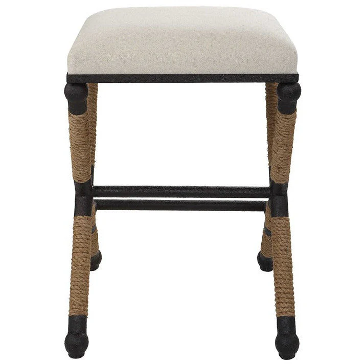 Uttermost Firth Oatmeal Performance Fabric Counter Stool - Image 4