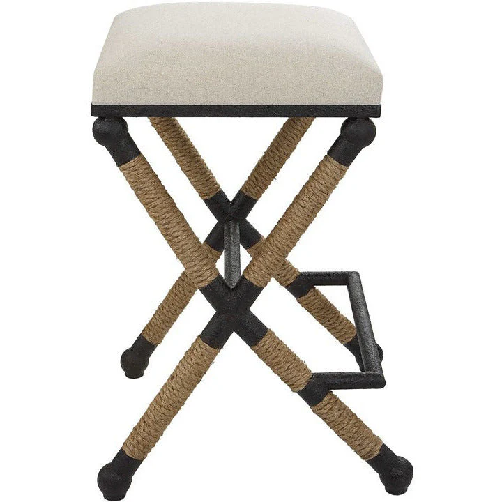 Uttermost Firth Oatmeal Performance Fabric Counter Stool - Image 6