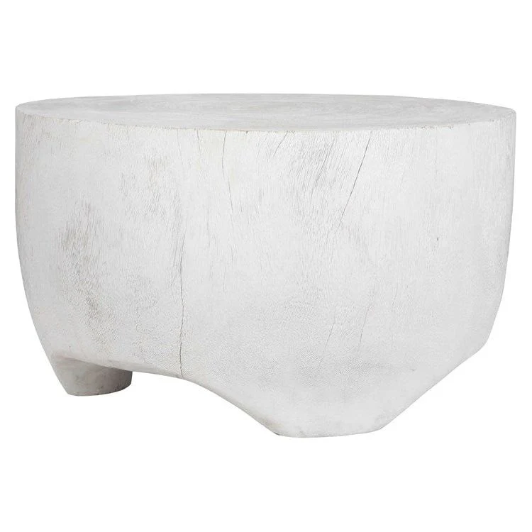 Uttermost Elevate Matte White Suar Wood Coffee Table - Image 3