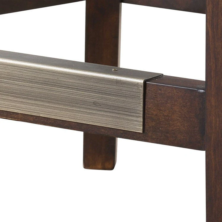 Uttermost Dariela Cream Faux Leather Counter Stool With Birch Wood Frame - Image 7