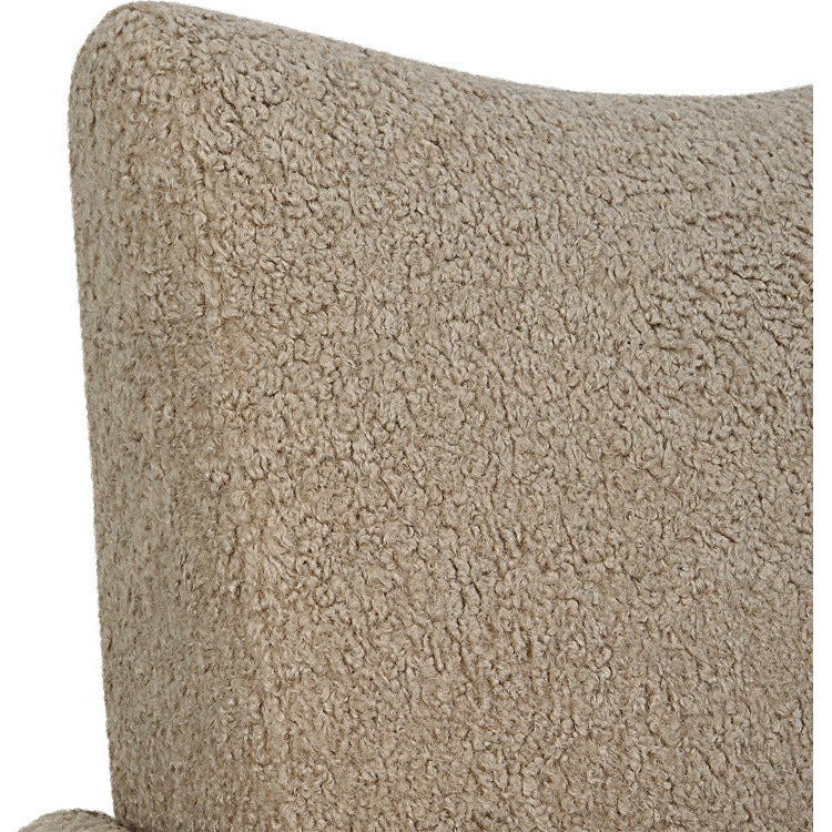 Uttermost Teddy Latte Faux Shearling Accent Chair - Image 7