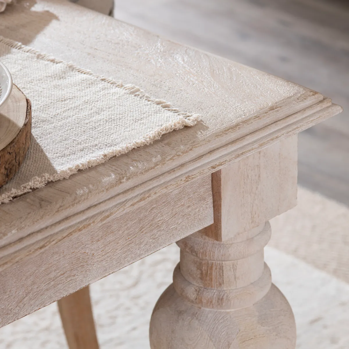 Crestview Collection Harvest Light Mango Wood Dining Table - Image 5