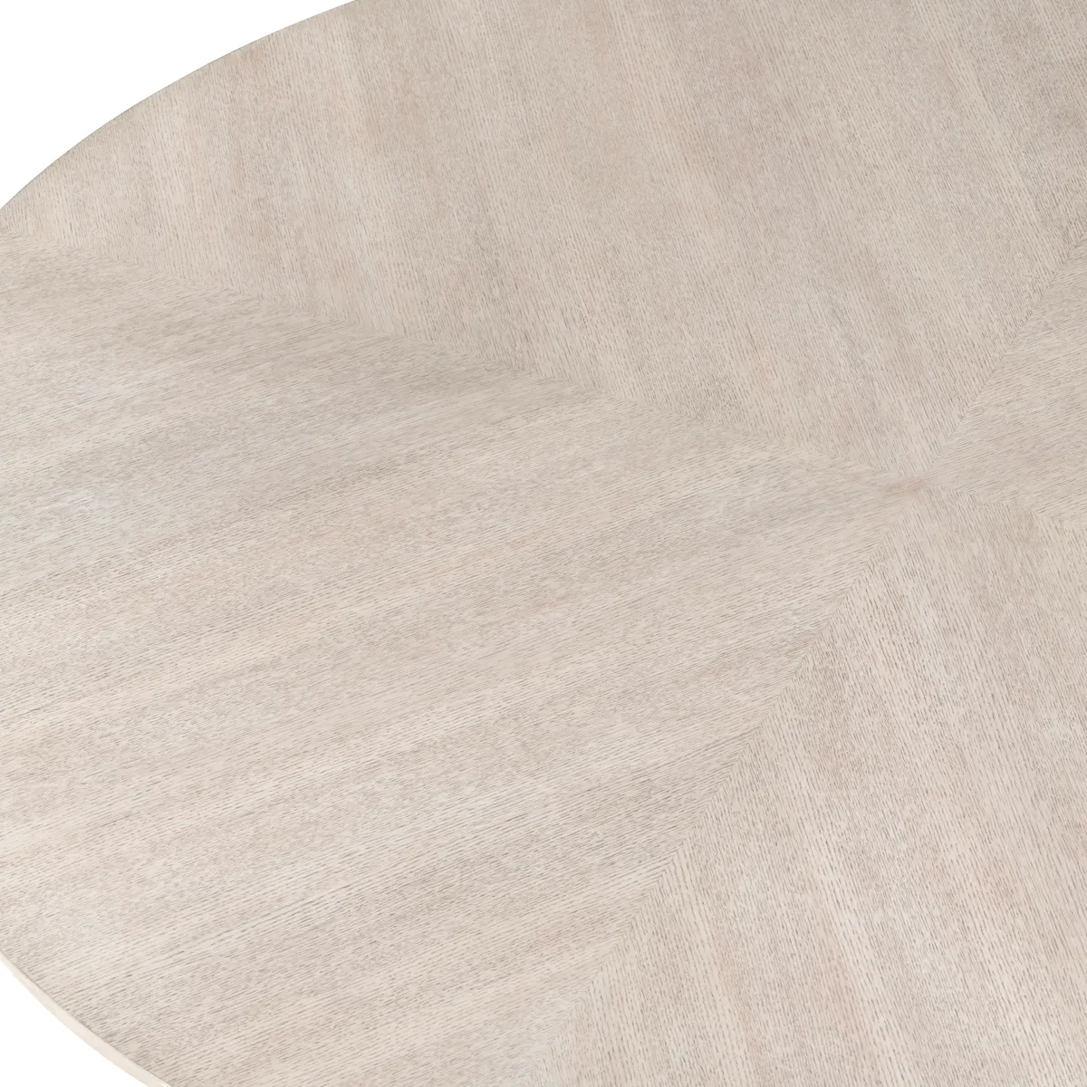 Crestview Collection Willow Round Creamwash Wood Dining Table - Image 4