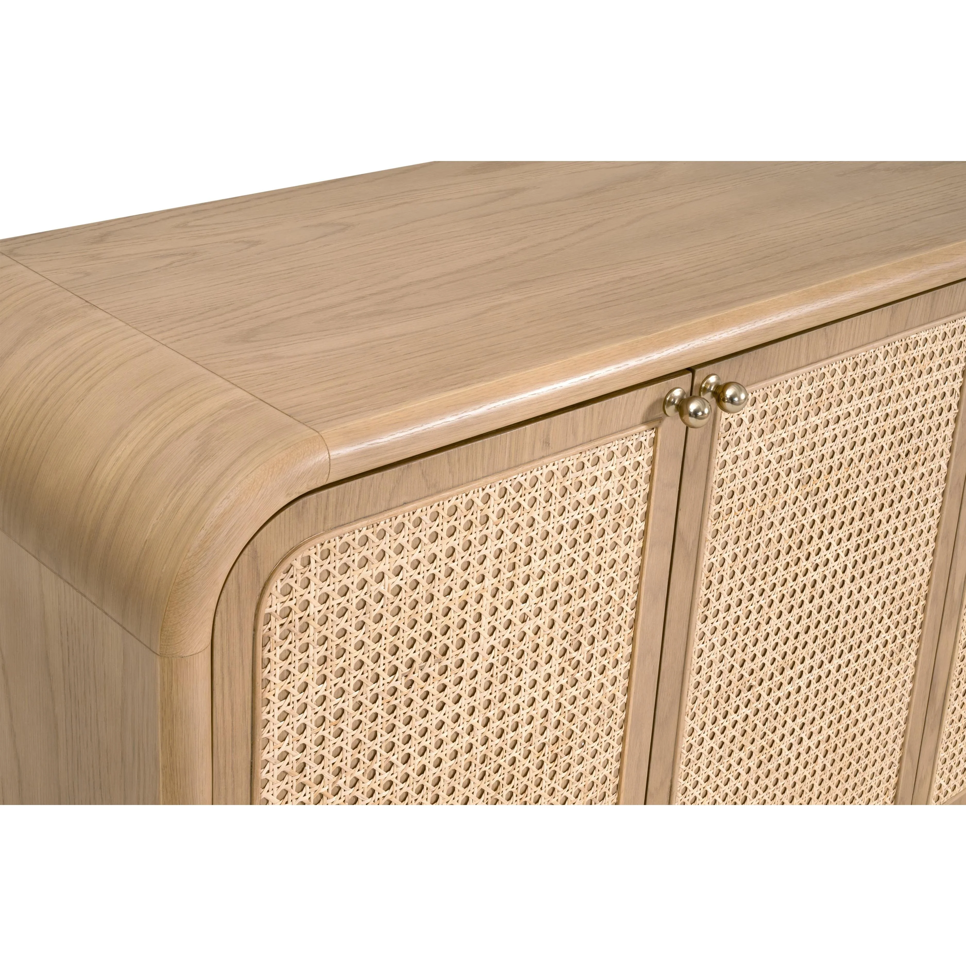 Essentials For Living Cannes Media Sideboard ~ Natural Oak, Cane - Image 10