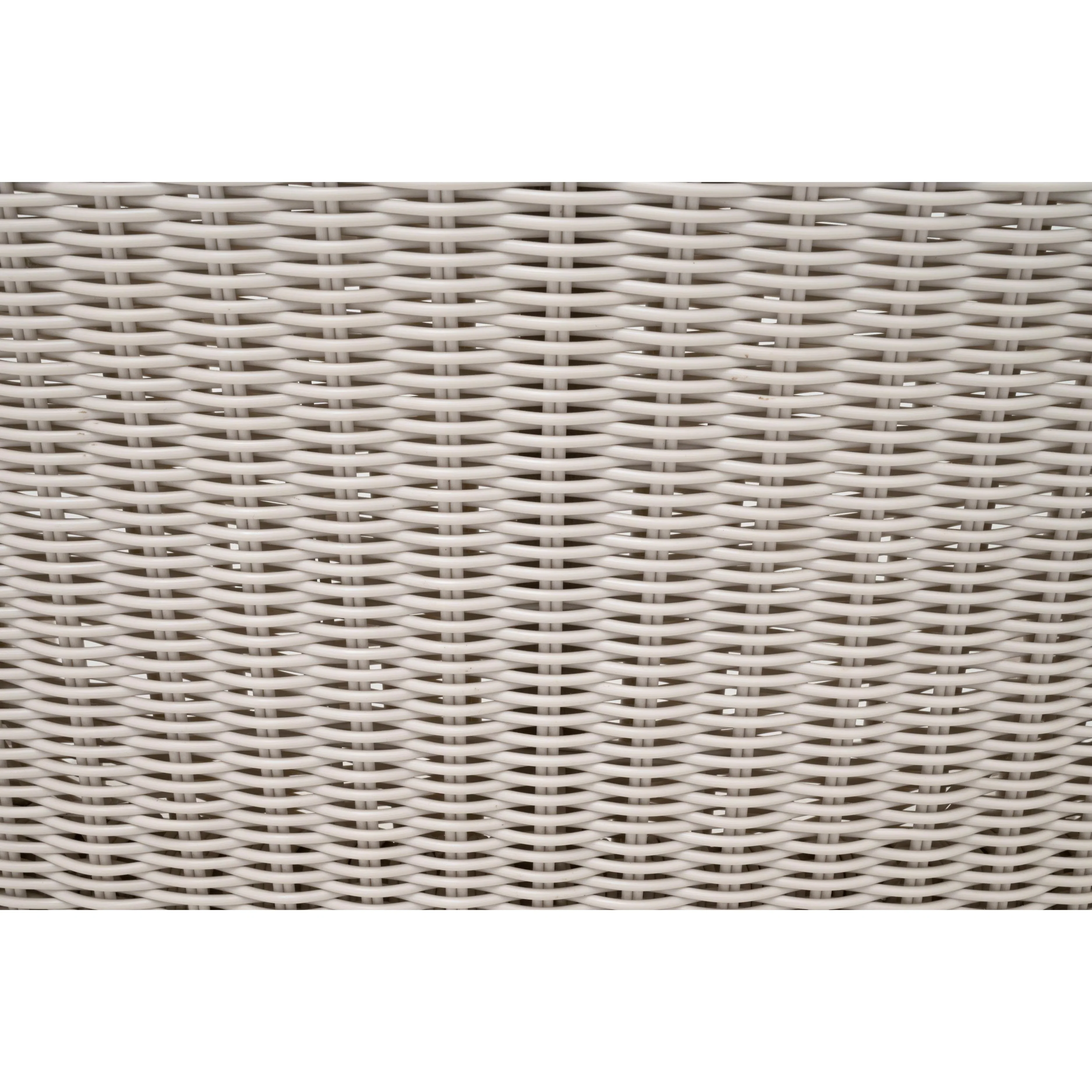 Essentials For Living Lucia Outdoor Club Chair ~ Pure White Synthetic Wicker, Performance Stone, Washed Ever Teak - Image 11