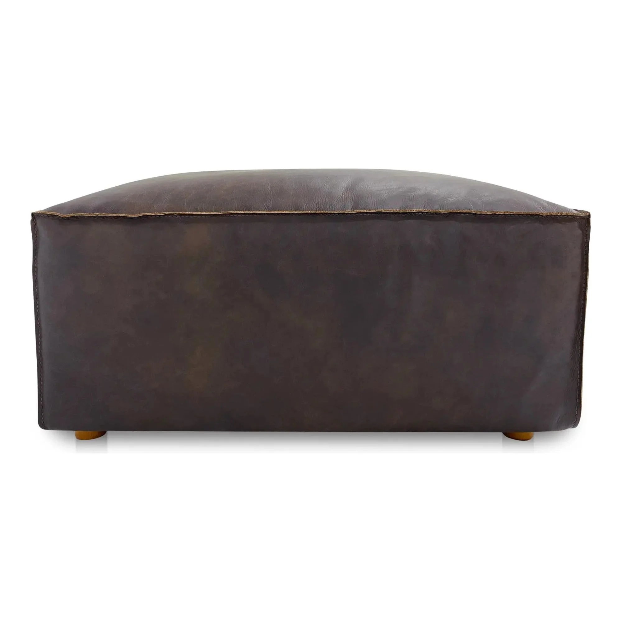 Moe’s Home Collection Form Espresso Brown Ottoman - Image 4