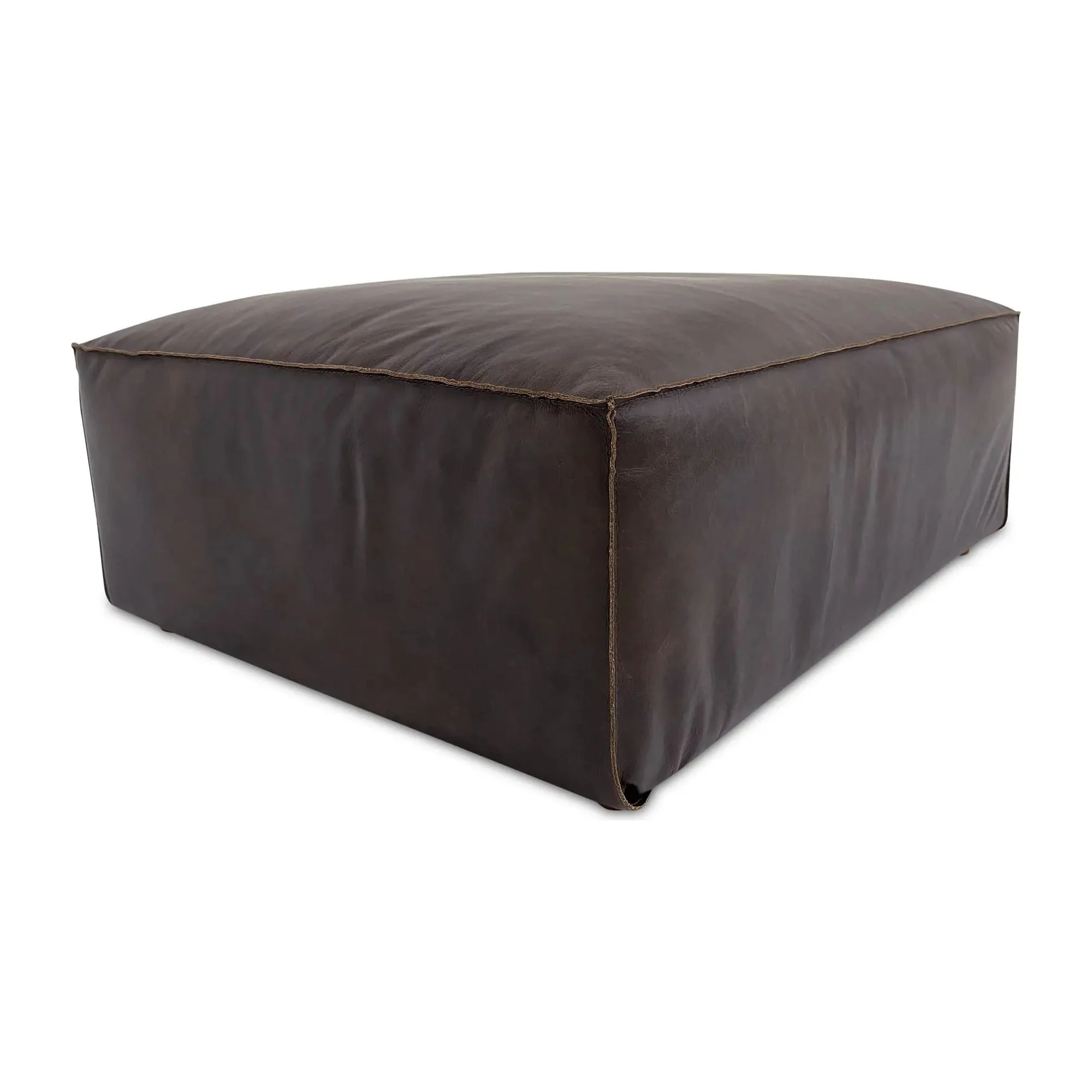 Moe’s Home Collection Form Espresso Brown Ottoman - Image 5