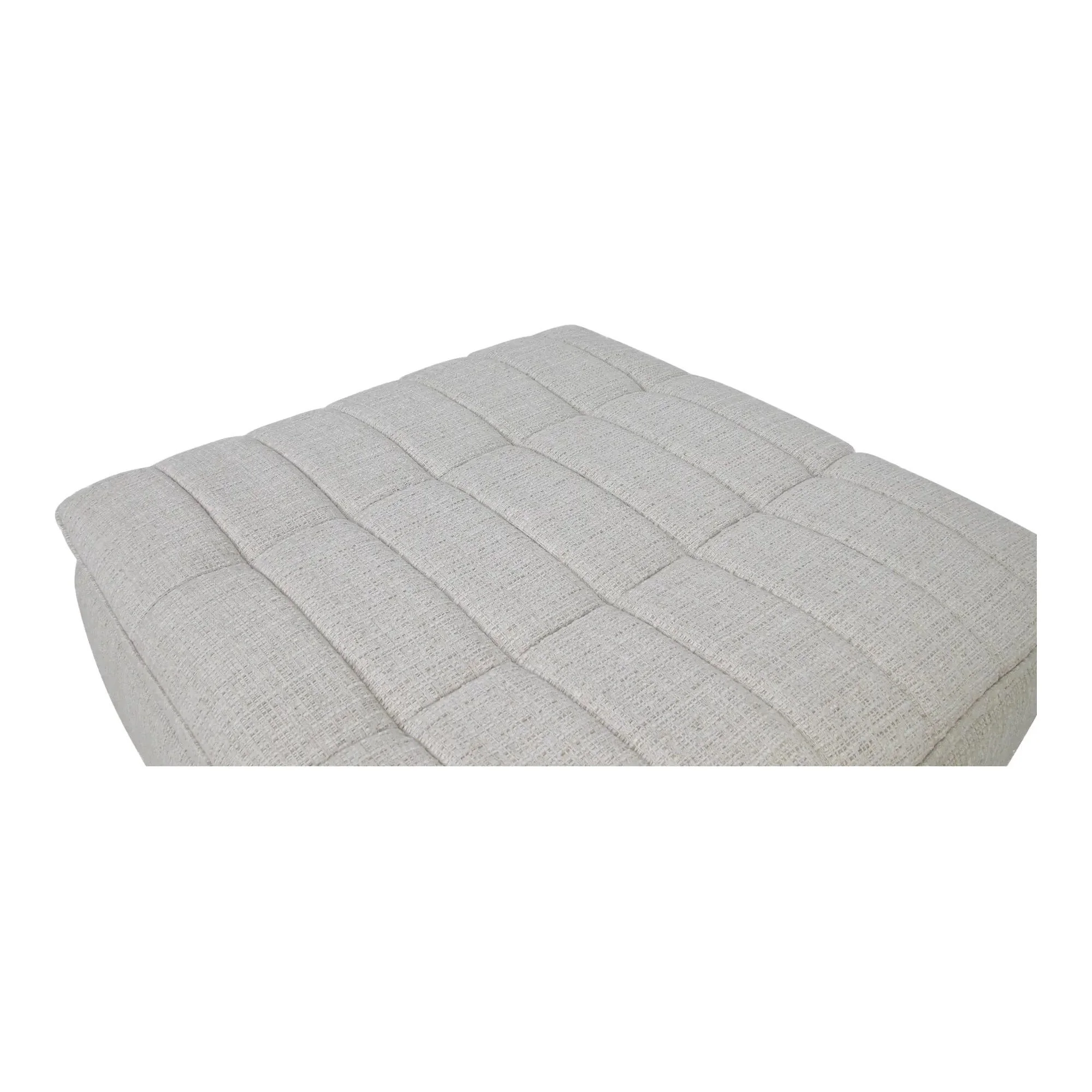 Moe’s Home Collection Lino Textured Oat Modular Ottoman - Image 7