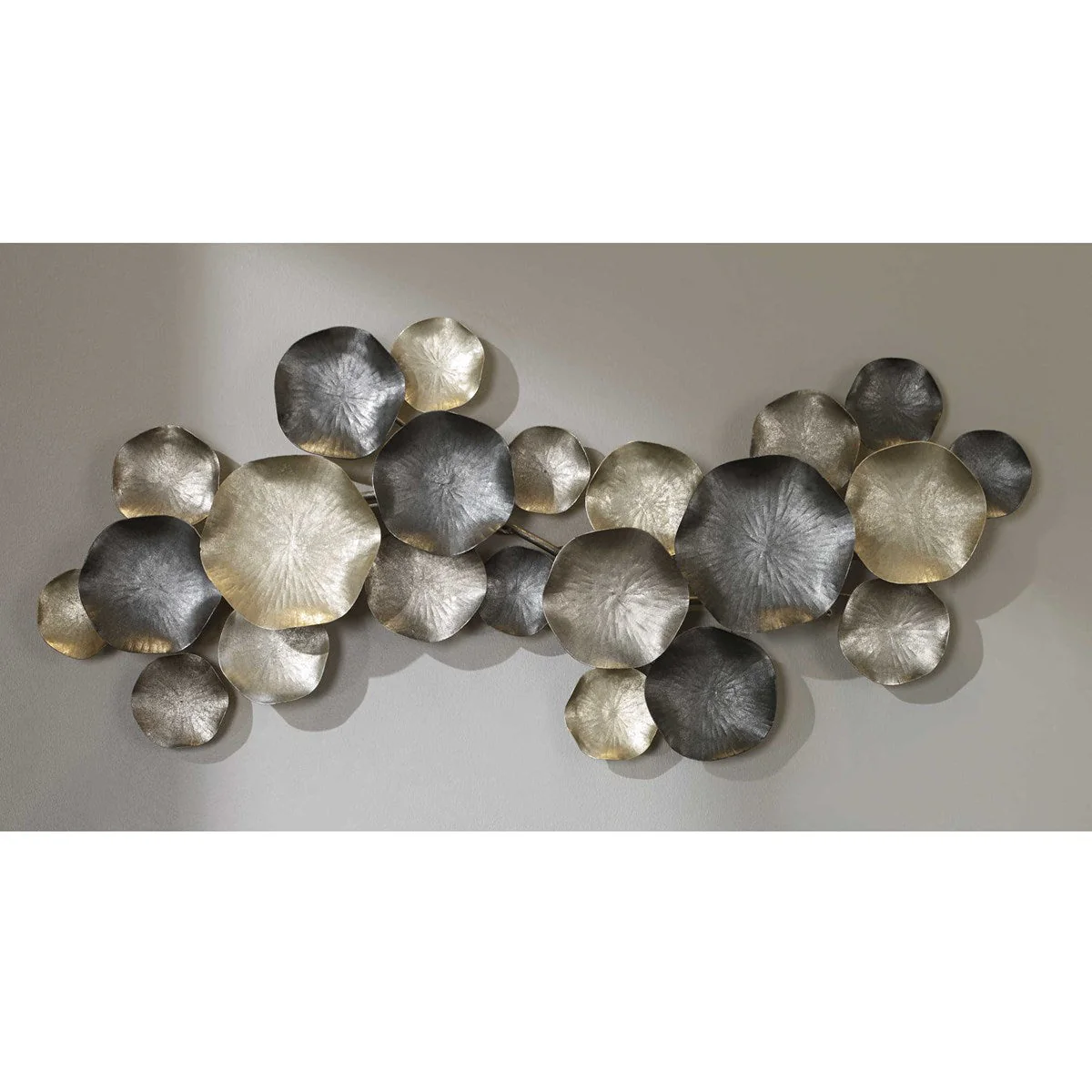 Uttermost Lying Lotus Champagne Silver Candleholder - Image 4