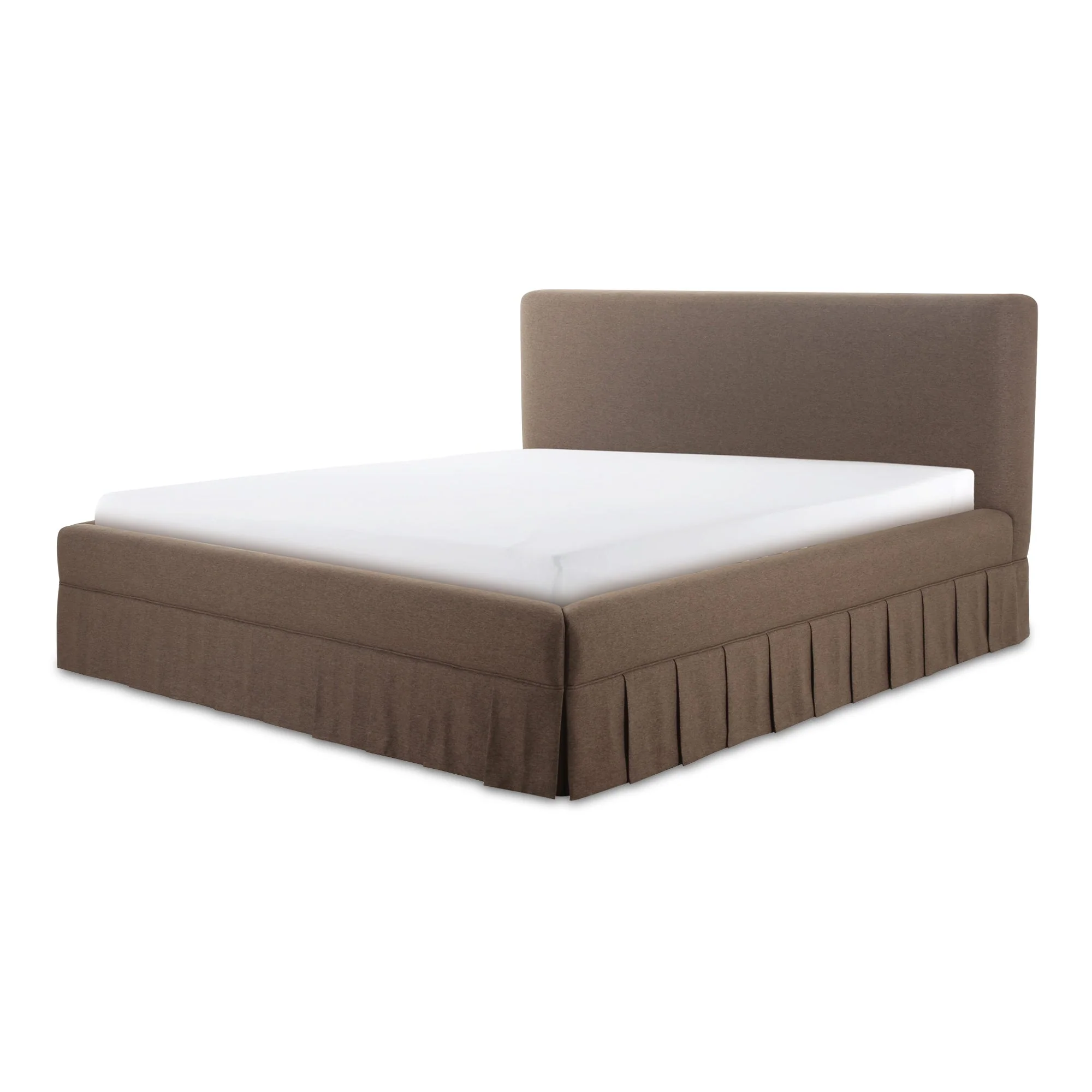 Moe's Home Collection Maren Brown Upholstered King Size Bed - Image 4