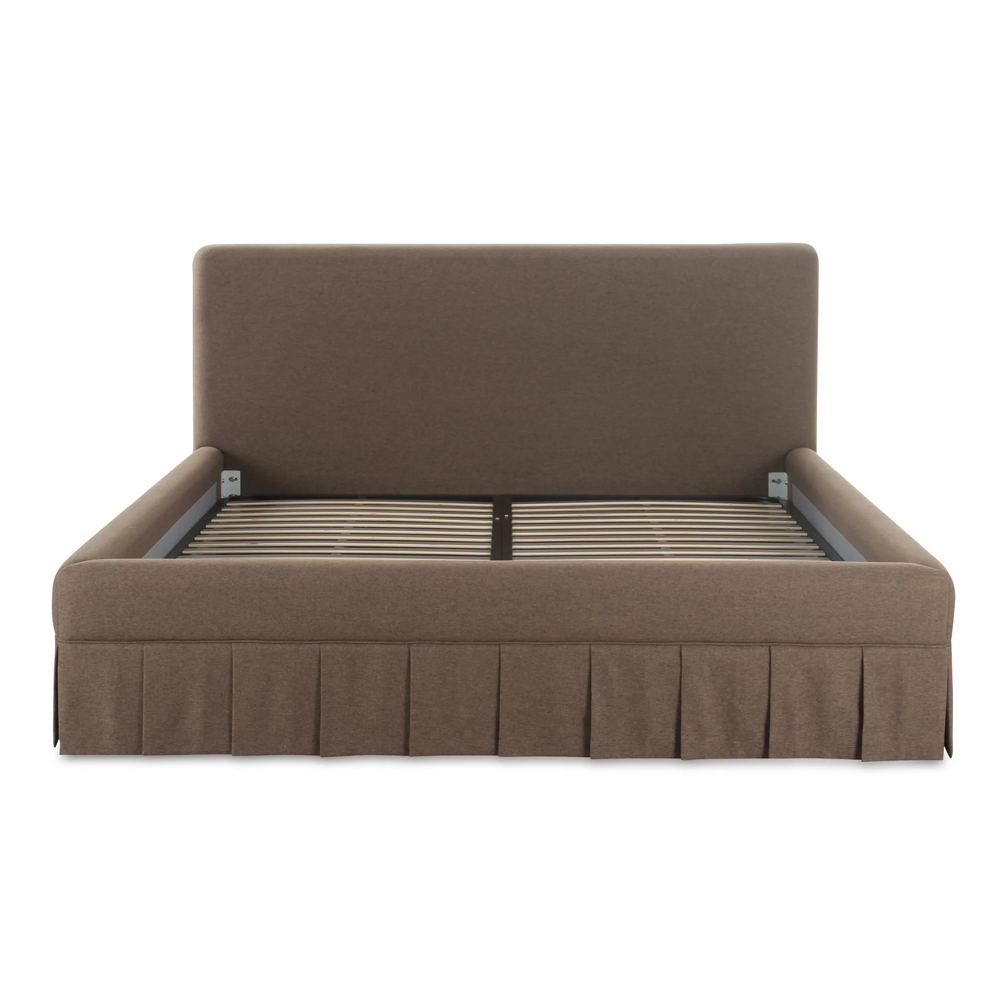 Moe's Home Collection Maren Brown Upholstered King Size Bed - Image 5