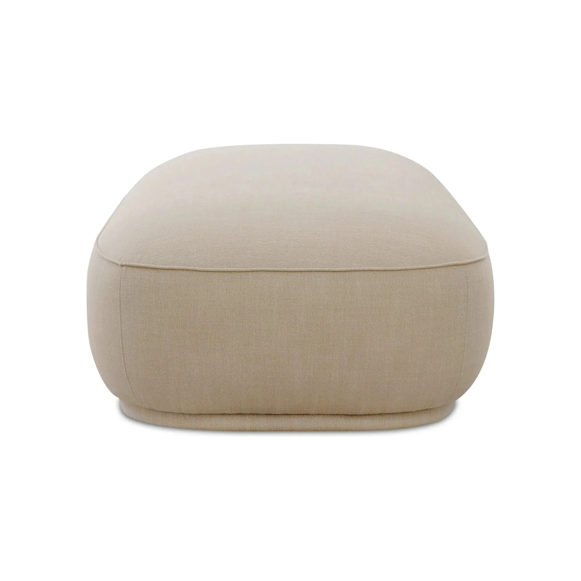 Moe’s Home Collection Marion Beige Rectangular Ottoman - Image 4