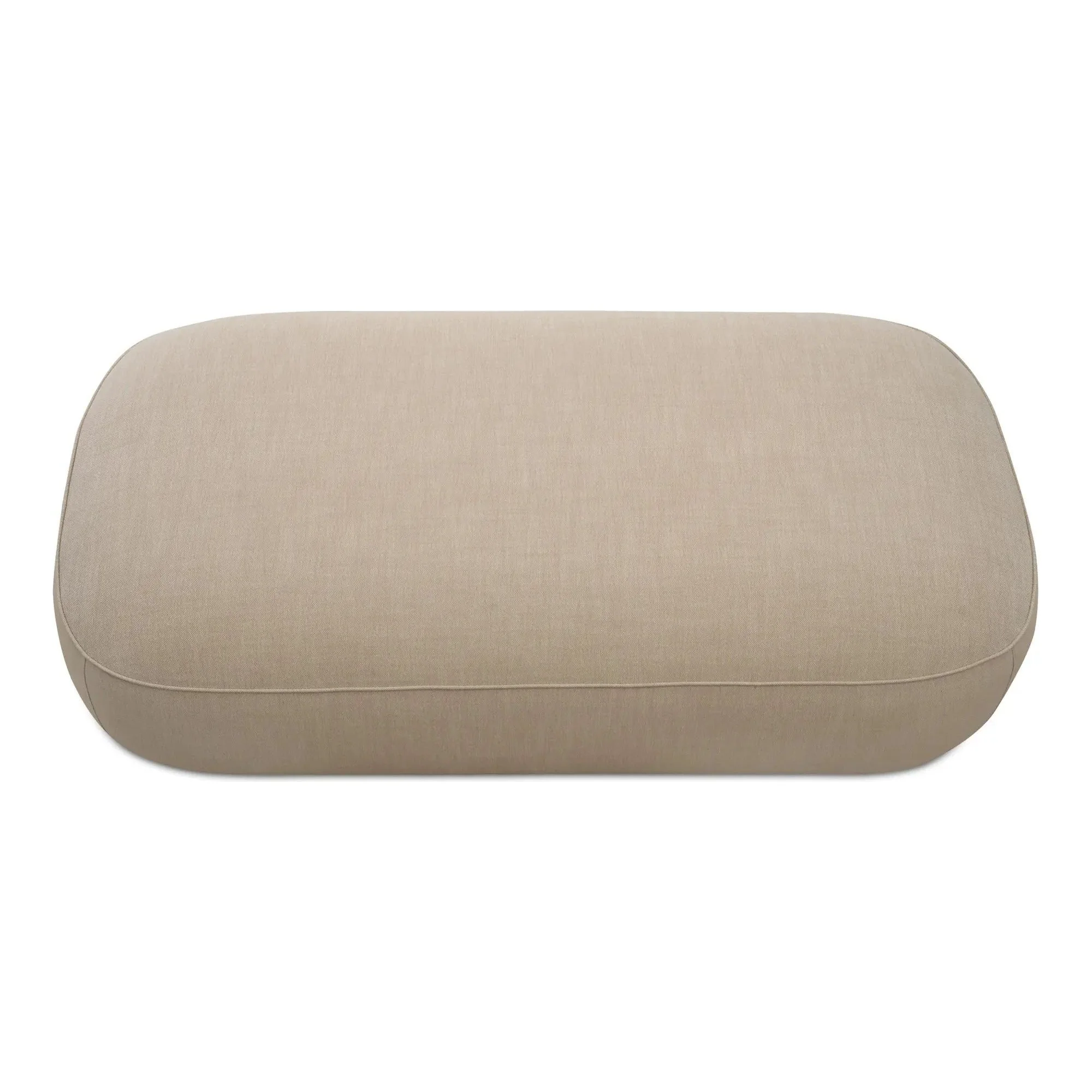 Moe’s Home Collection Marion Beige Rectangular Ottoman - Image 5