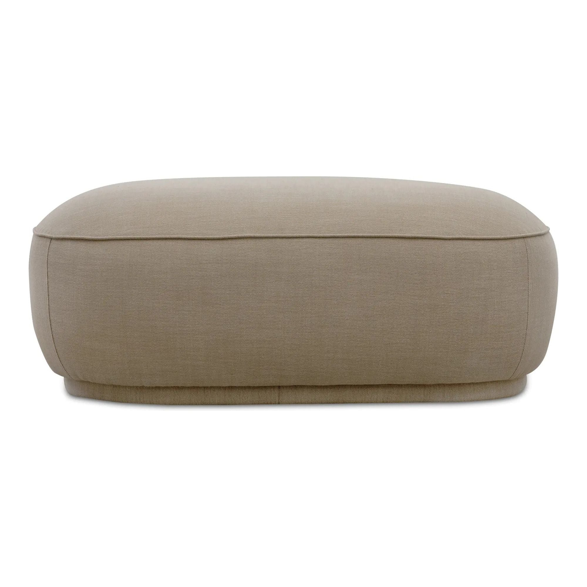 Moe’s Home Collection Marion Beige Square Ottoman - Image 6