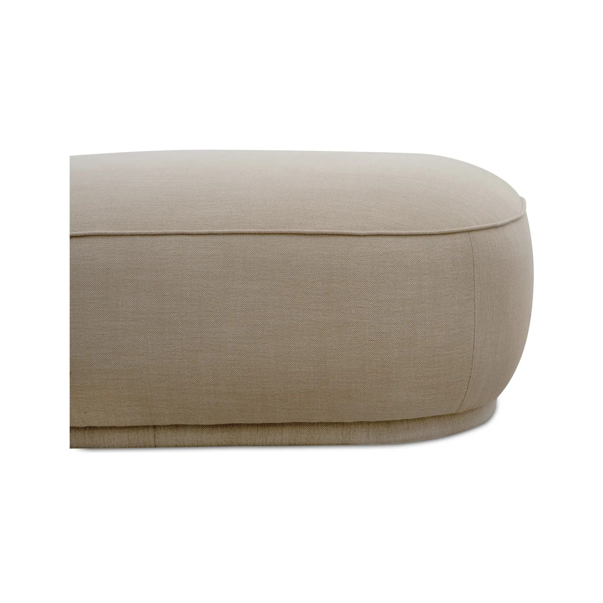 Moe’s Home Collection Marion Beige Square Ottoman - Image 8