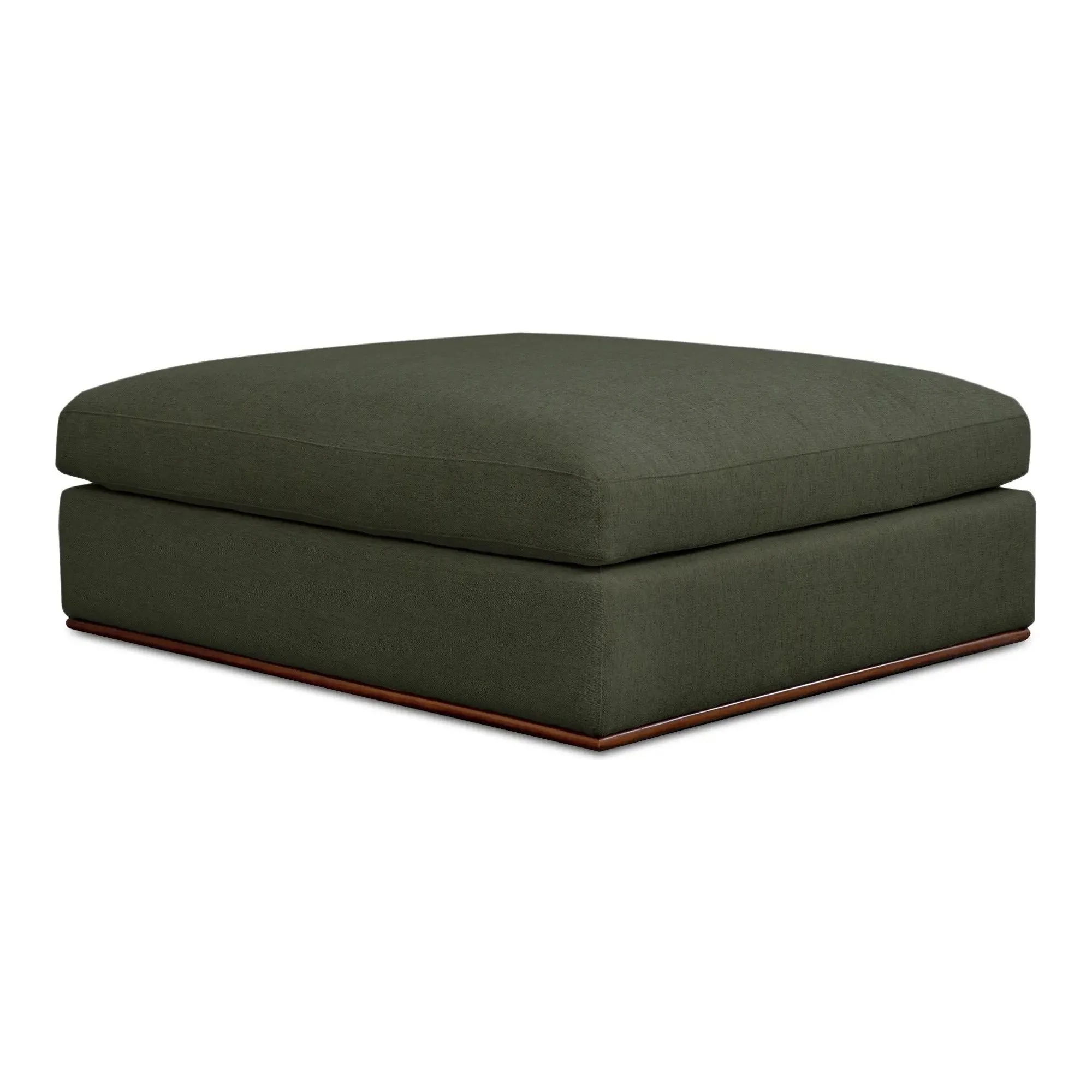 Moe’s Home Collection Rue Deep Green Ottoman - Image 8