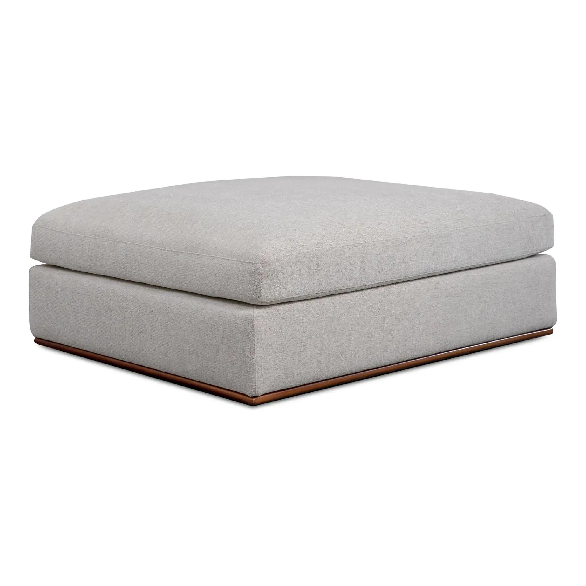 Moe’s Home Rue Flecked Grey Ottoman - Image 5