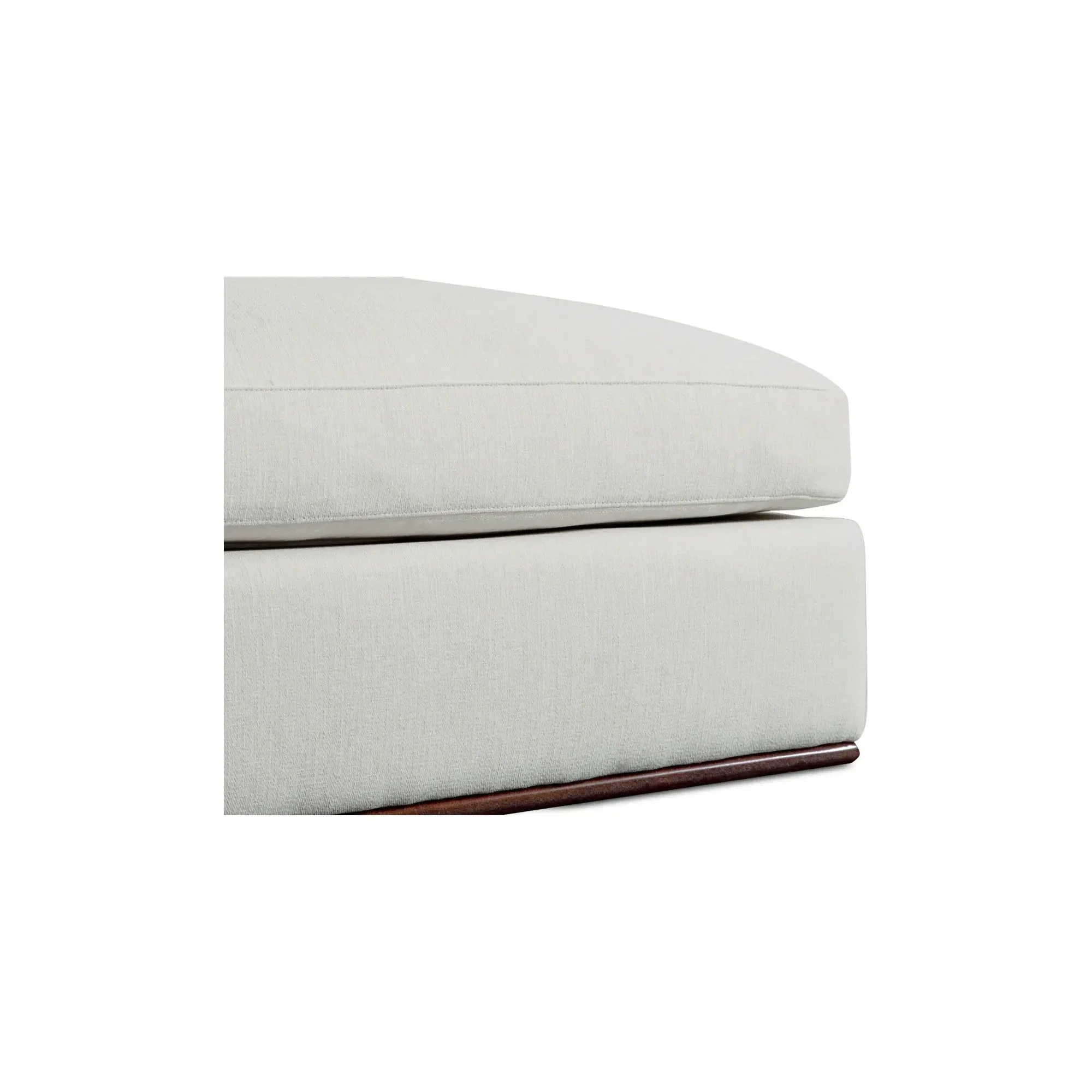 Moe’s Home Rue Off White Ottoman - Image 9