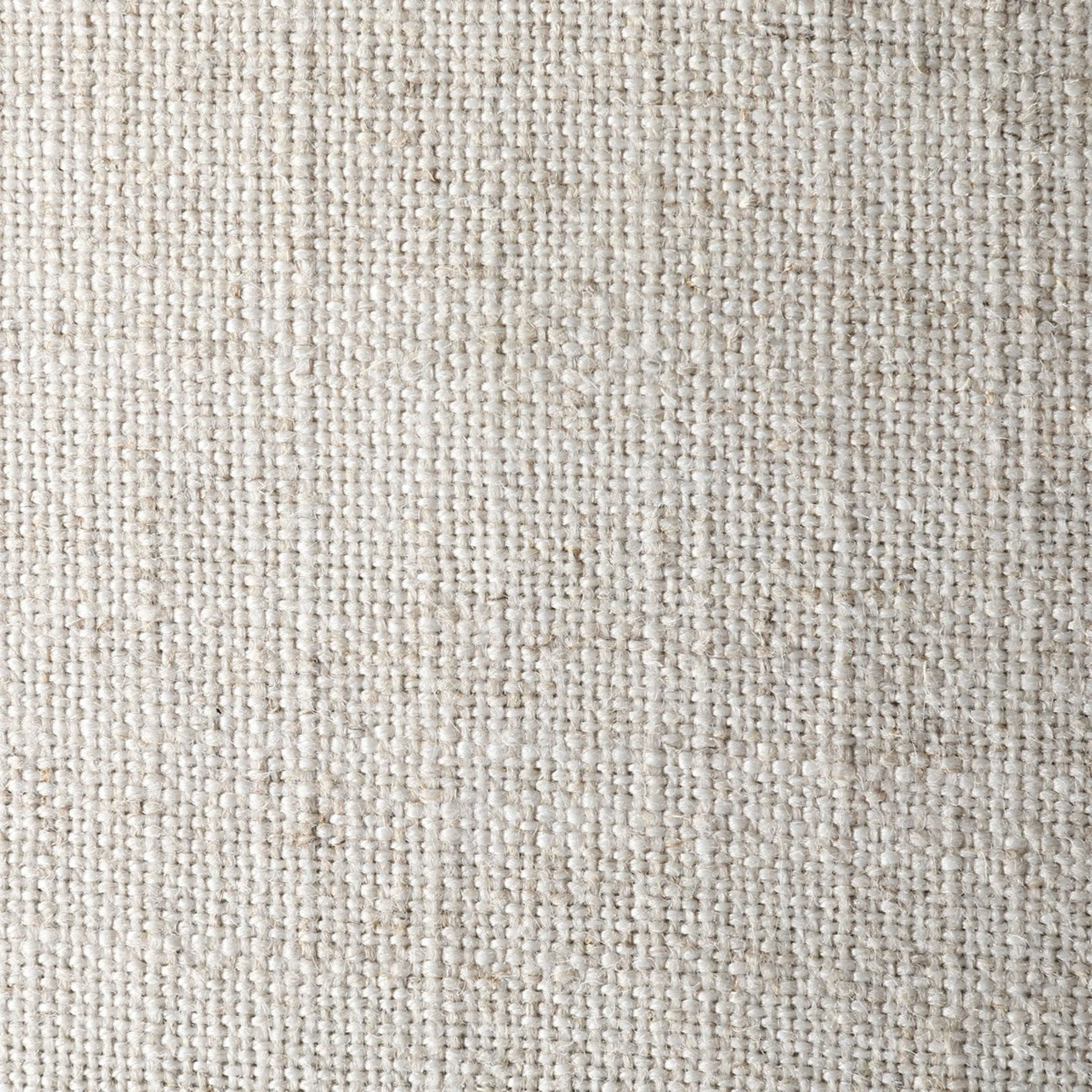 Uttermost Tilda Oatmeal and Creamy White Linen Set of 2 Nesting Ottomans - Image 3