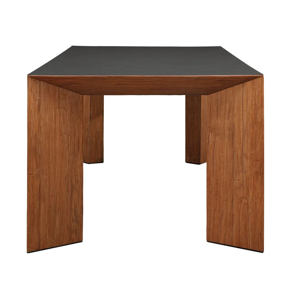Uttermost Kelvin Sleek Concrete Tabletop Dining Table - Image 3